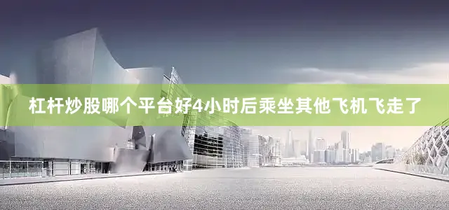杠杆炒股哪个平台好4小时后乘坐其他飞机飞走了